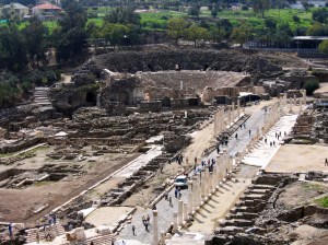 263 View of Palladius Street and the Theater from the tel ab