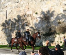 IDF on Horseback near Jaffa Gate in Jerusalem
