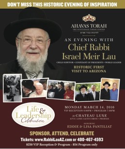 Chief Rabbi Lau in Phoenix